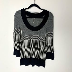 Free people scoop neck baby doll sweater.